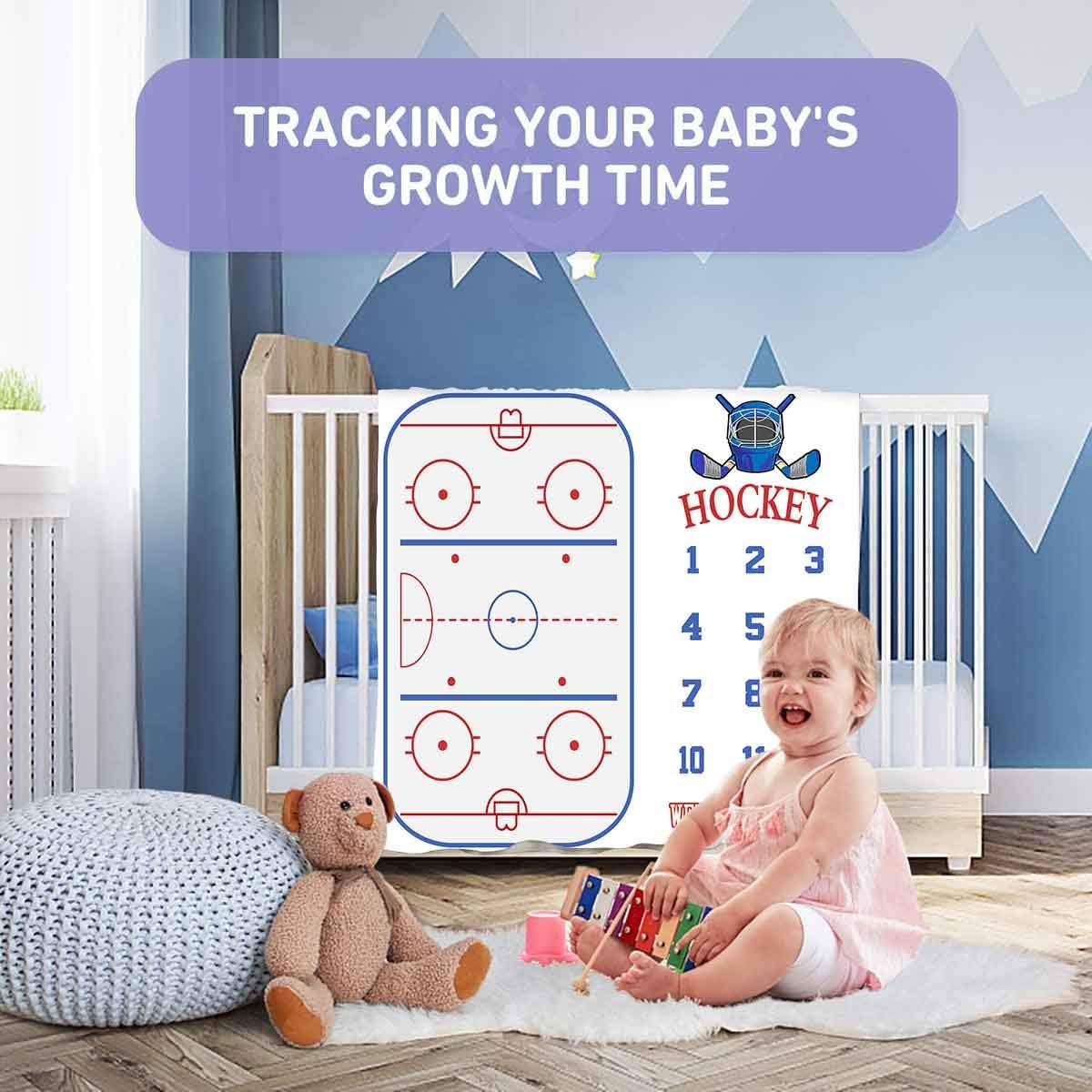 PHMOJEN Baby Milestone Blanket Set 1-12 Months