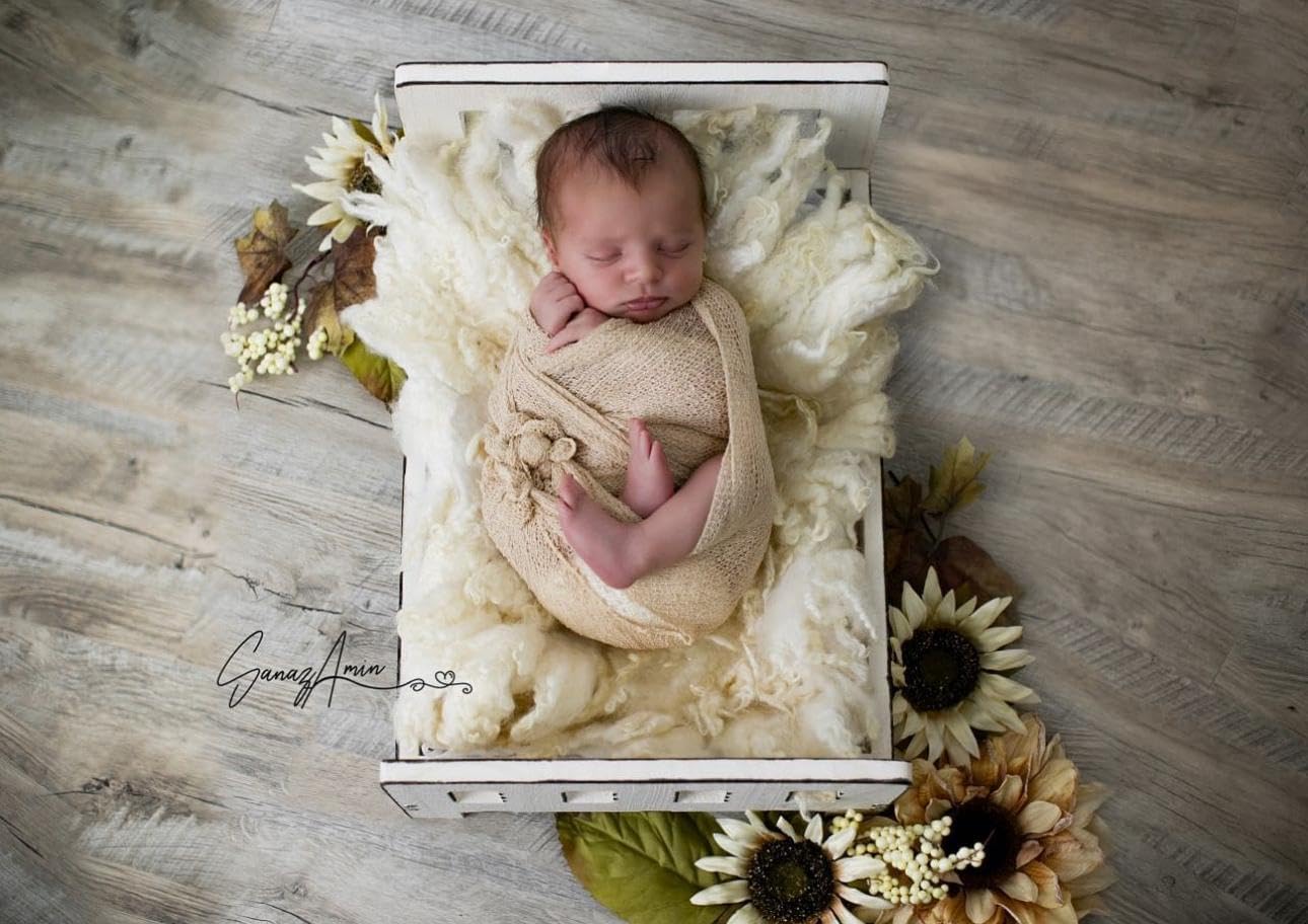 Matissa Newborn Baby Swaddling Blanket Beige