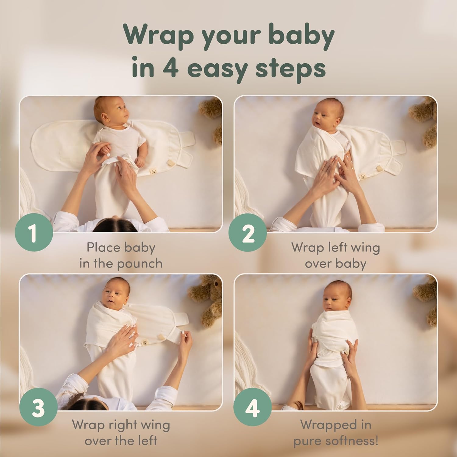 Sweety Fox 3-Pack Organic Baby Sleep Sacks 1