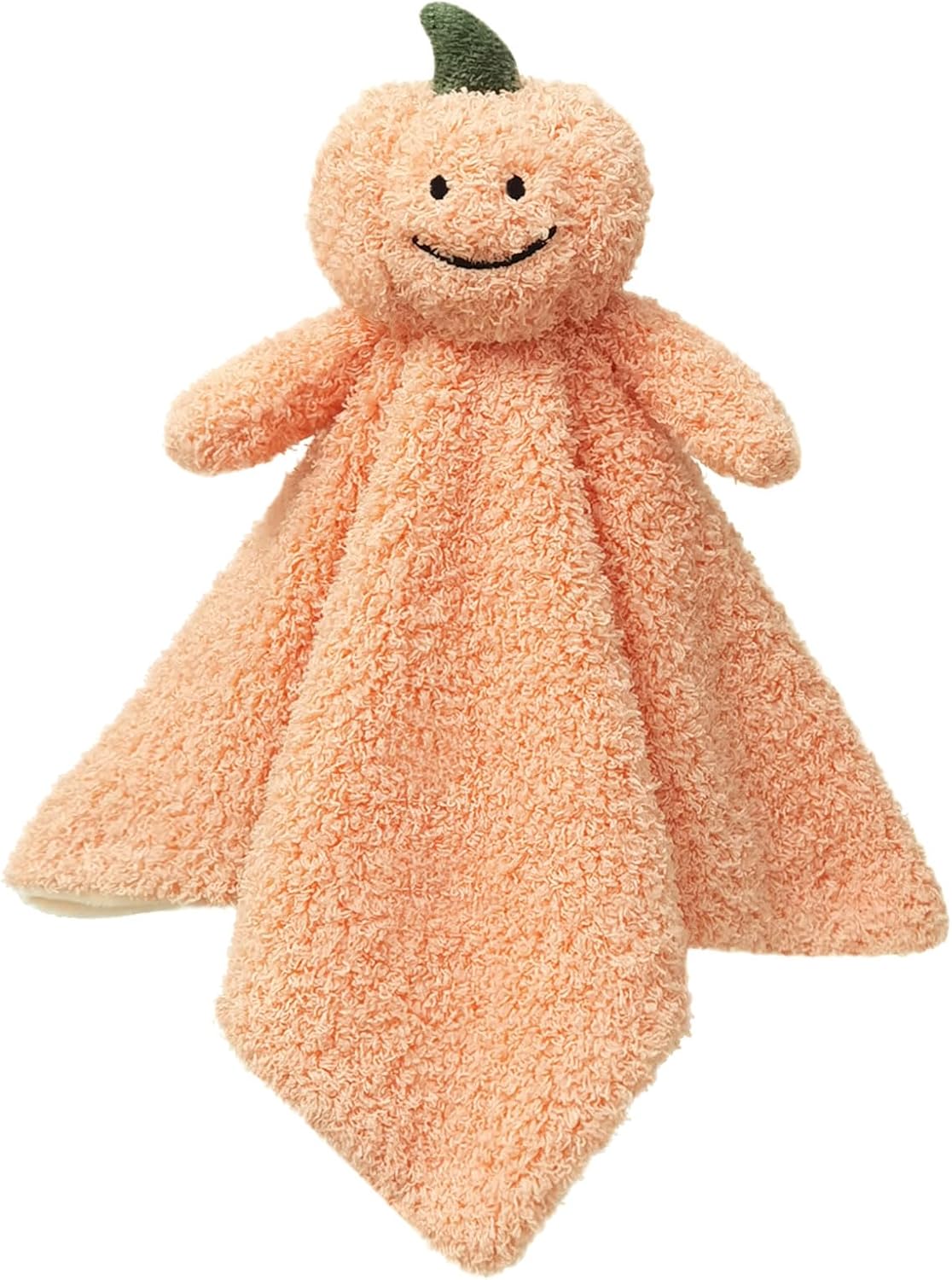 Doindute Baby Orange Pumpkin Security Blanket Plush Lovey for Newborns