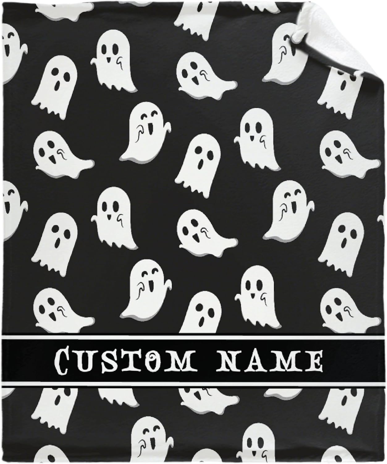 Khumbhira Custom Baby Blanket Spooky Ghost Design