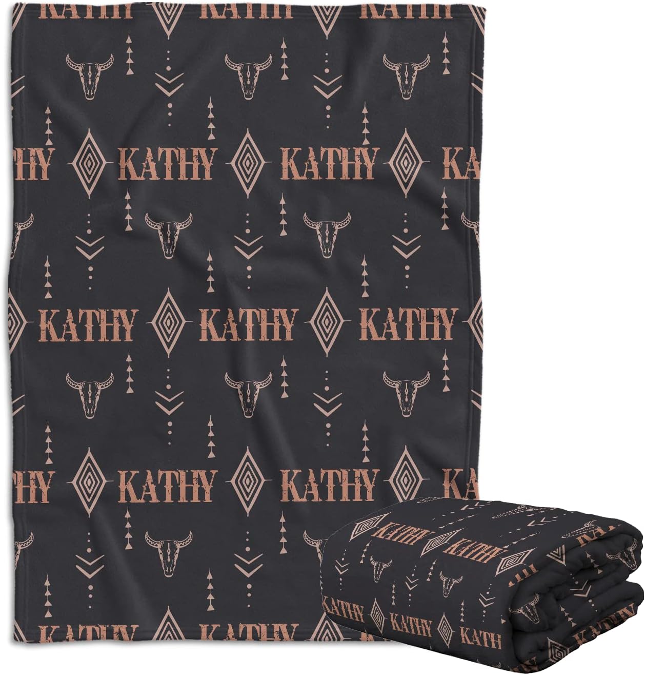 Personalized Cowboy Baby Blanket with Name