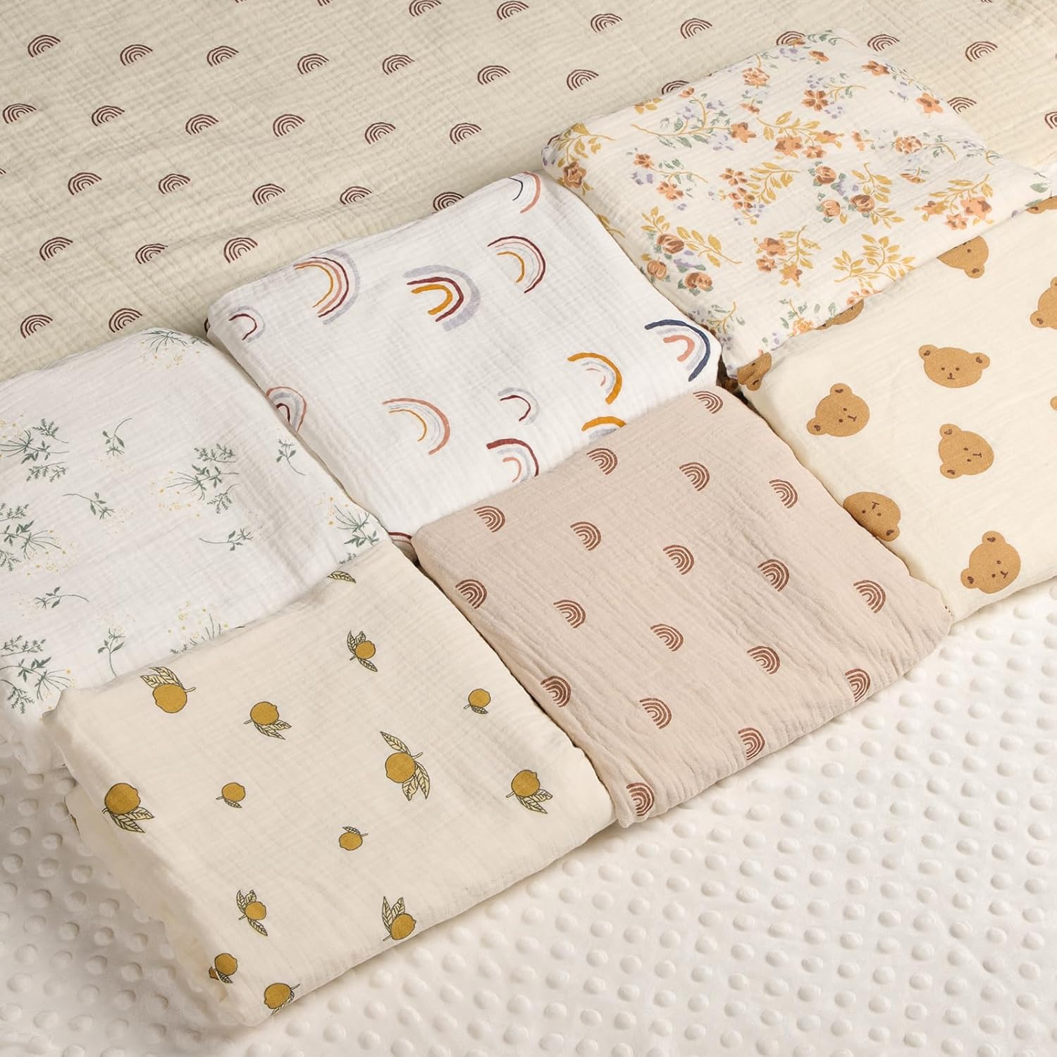 Knirose Fluffy Back Swaddle Blanket for Newborn Baby