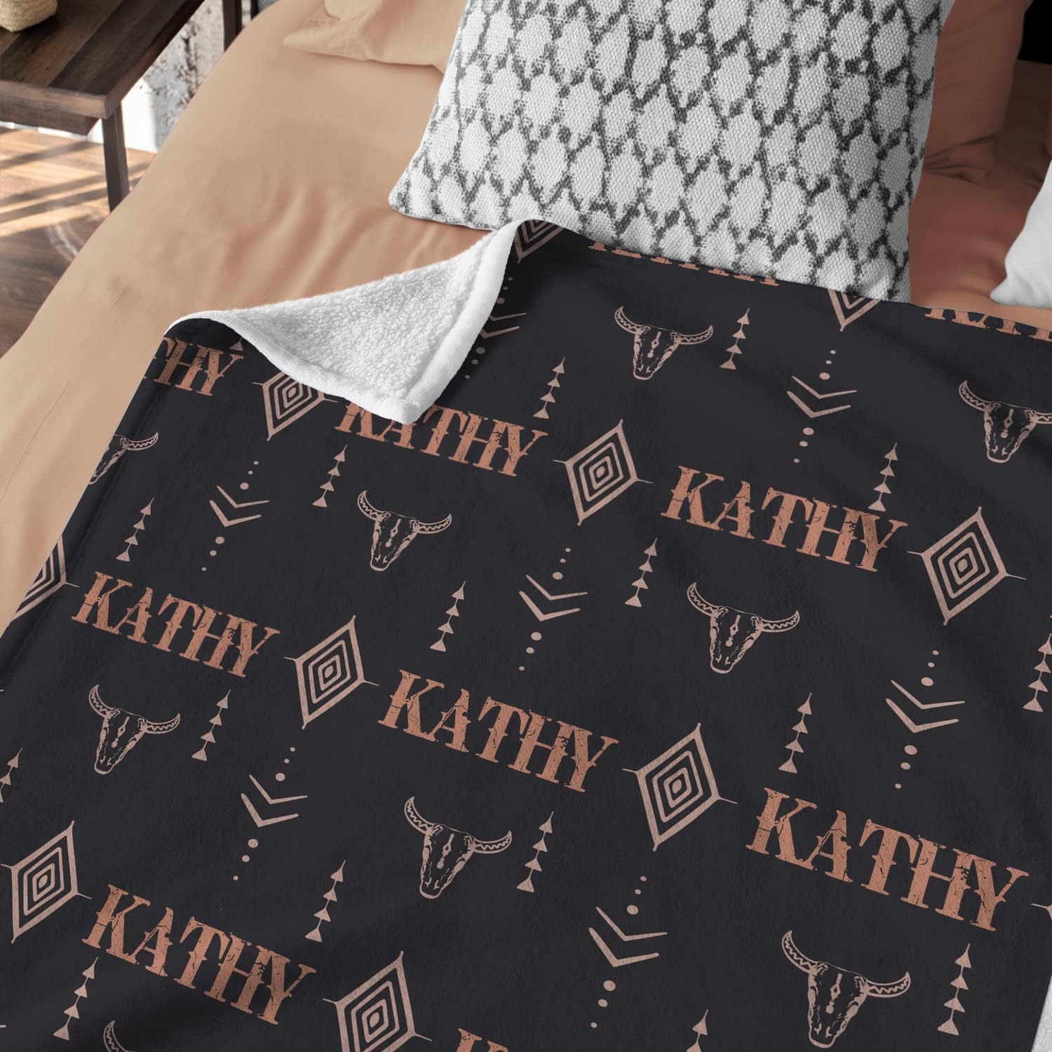 Personalized Cowboy Baby Blanket with Name
