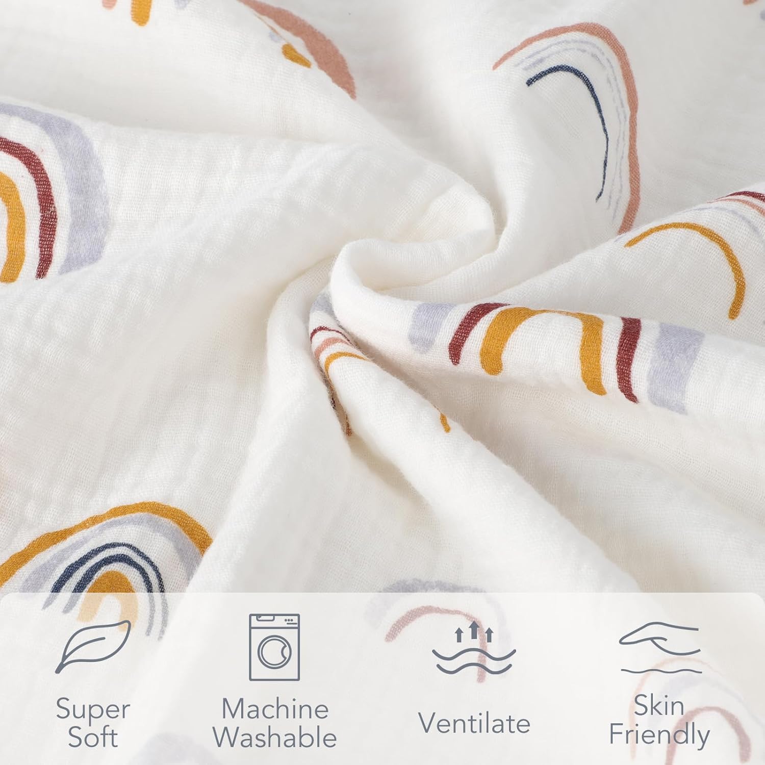Knirose Fluffy Back Swaddle Blanket for Newborn Baby