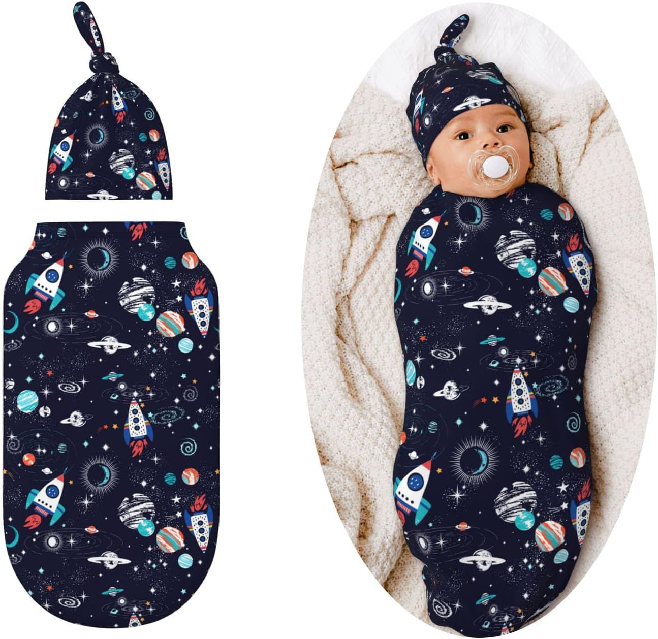 Figtihw Soft Swaddle Blanket for Newborn Baby Girls Boys