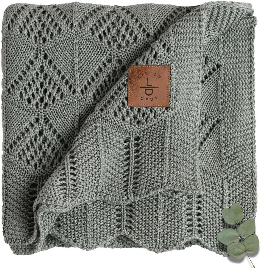 Little Dedi Hypoallergenic Blanket - 30x40 Inches Green Thermal-Regulating