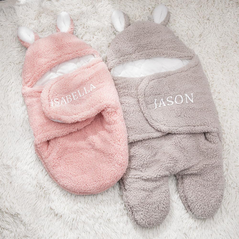Custom Name Swaddles for Newborns Baby Blanket