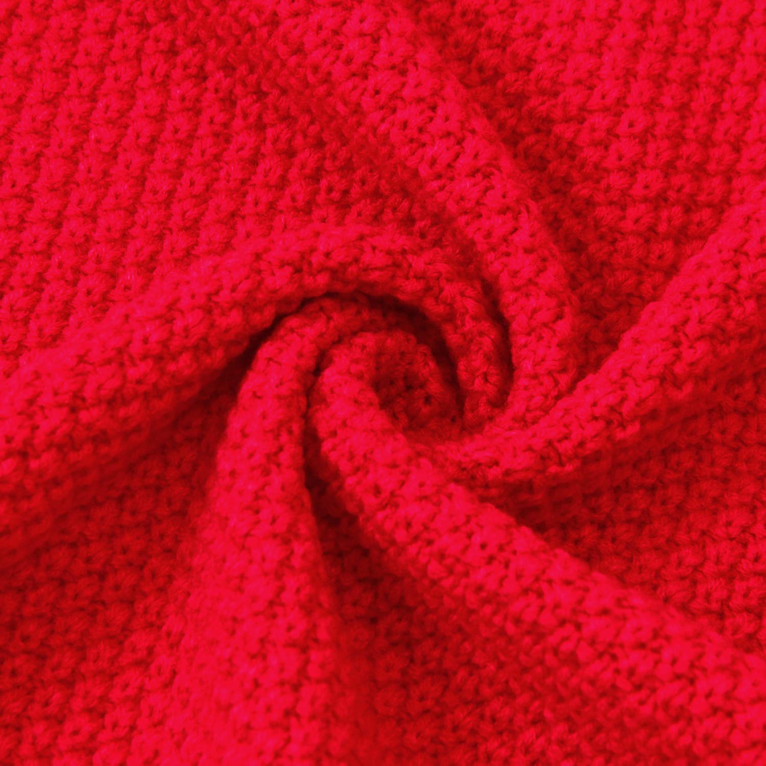 Mimixiong Red Baby Blanket 40x30 Inch Knit