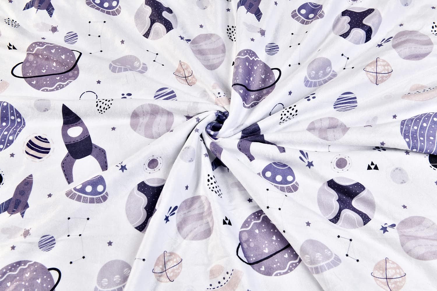 Stubdl Boyyoung Baby Blanket with Double Layer Dotted Backing