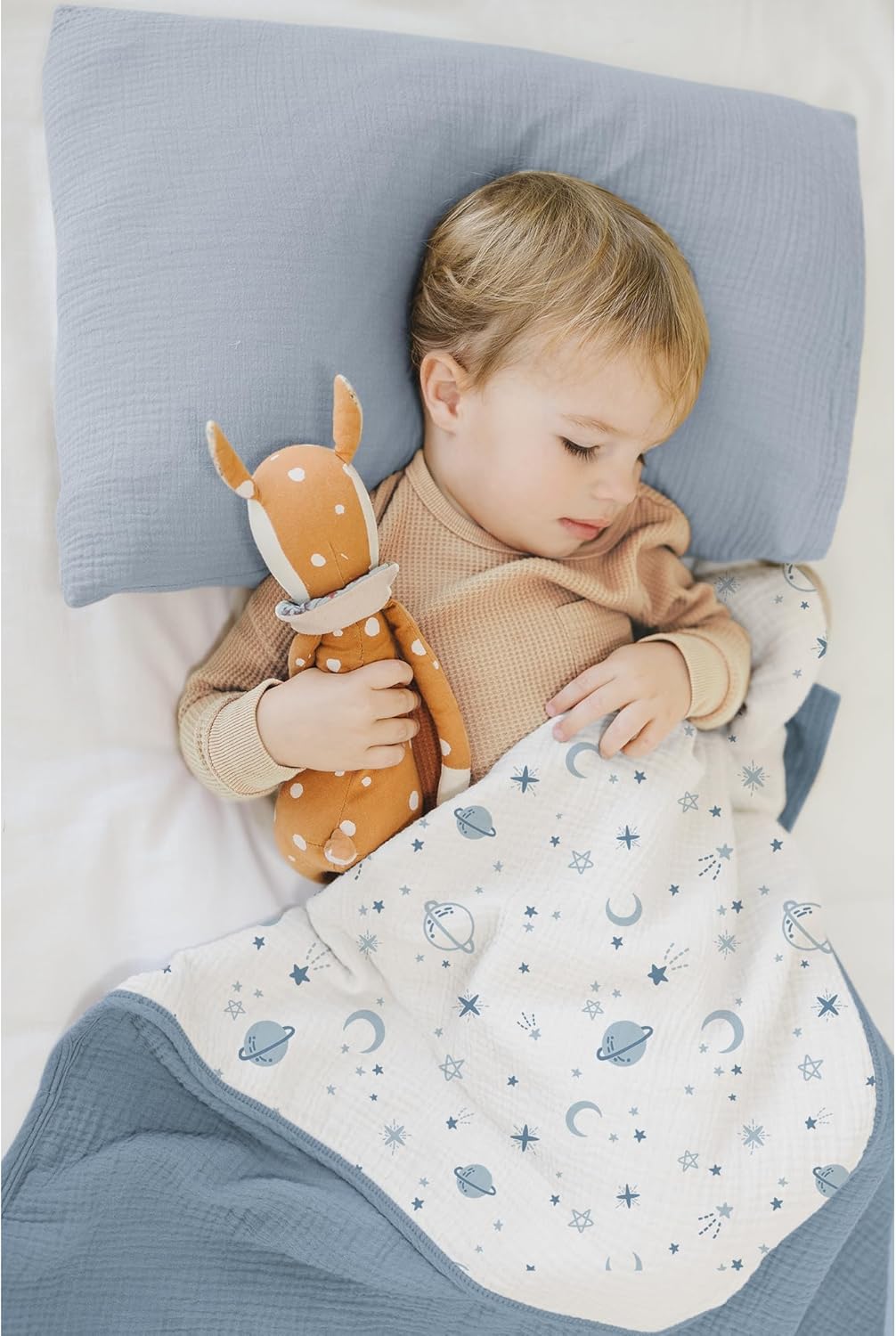 Konssy Muslin Blanket 40x36 Star Pattern