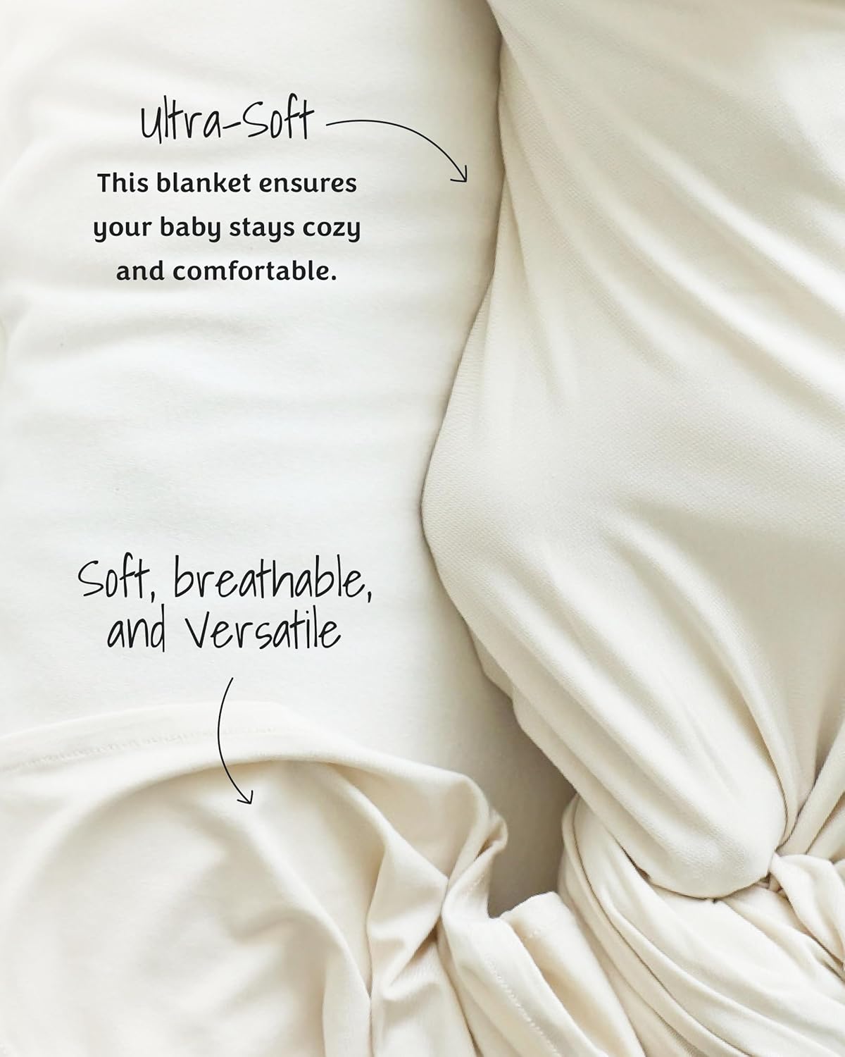 Caden Lane Oat Beige Bamboo Swaddle Blanket