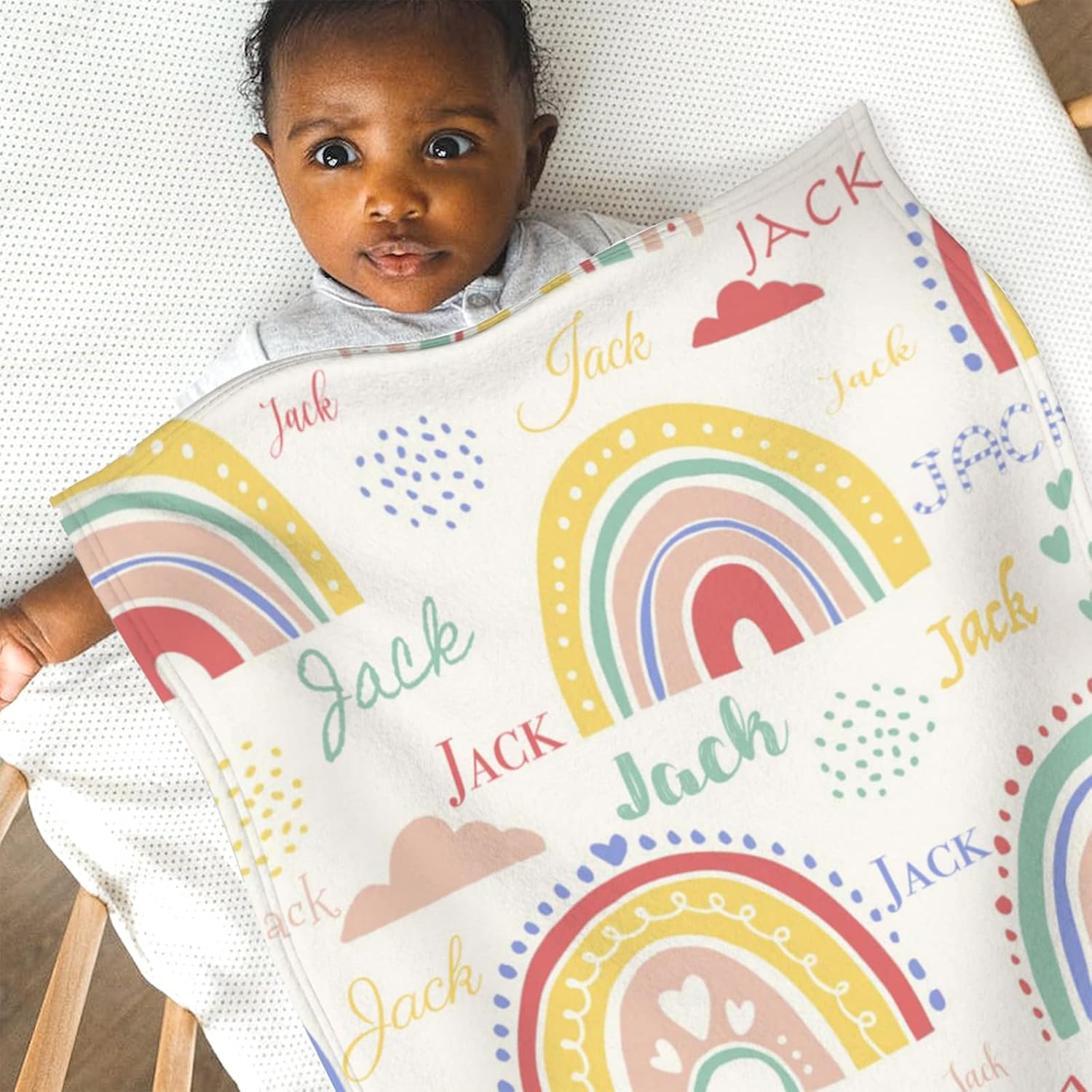 Custom Name Blanket 30x40 for Baby Kids Pet Family