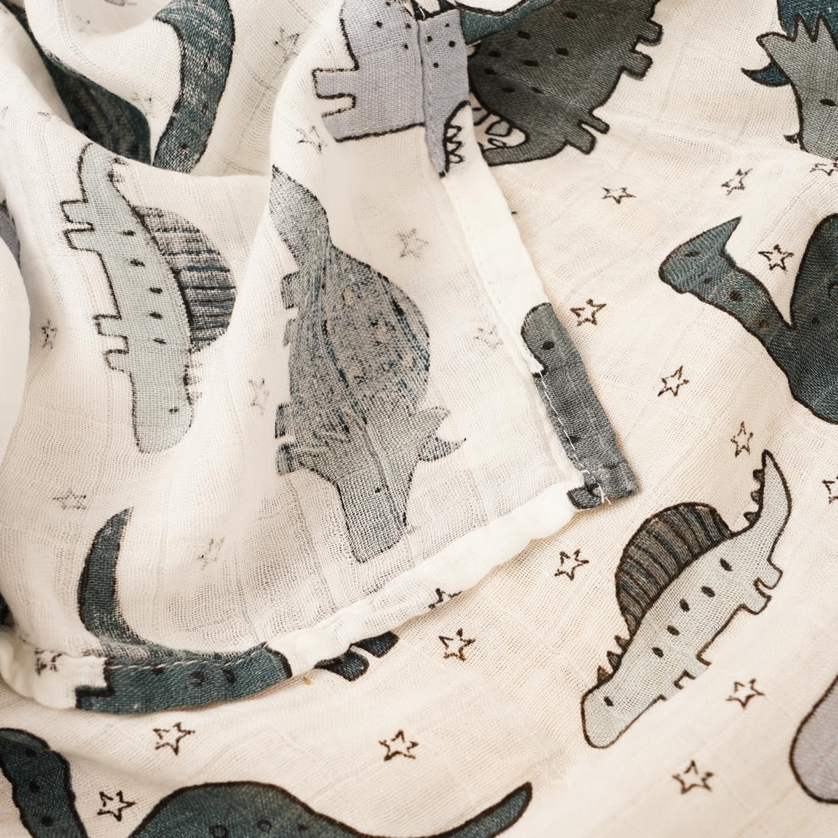 CoolaPeach Muslin Swaddle Blankets 3 Pack for Baby Boys Girls