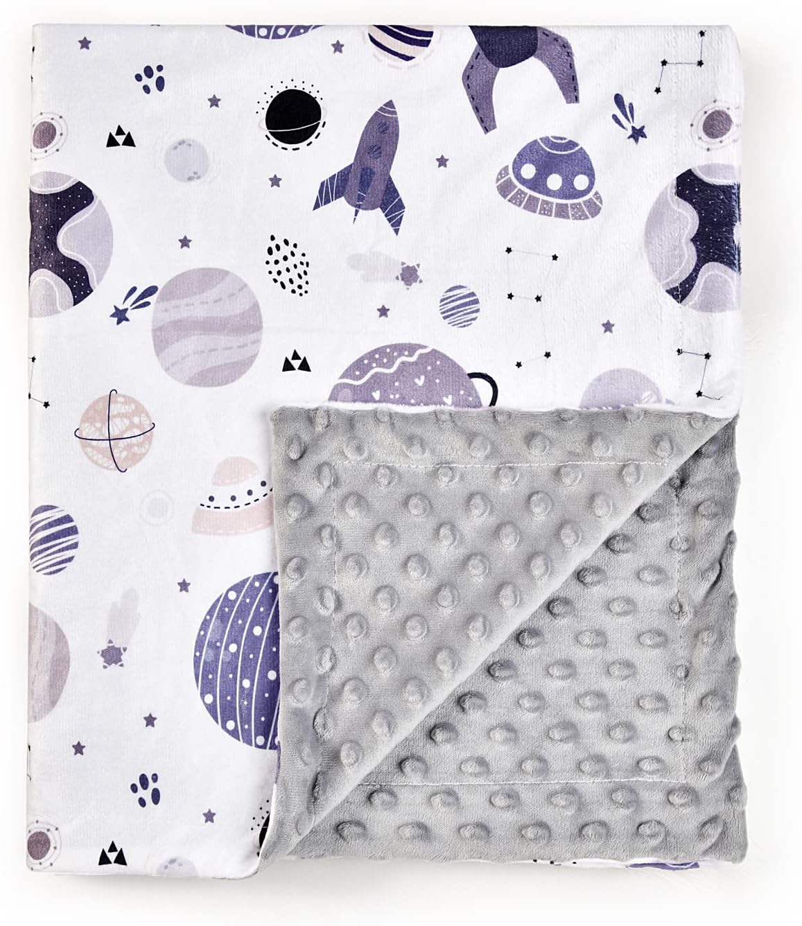 Stubdl Boyyoung Baby Blanket with Double Layer Dotted Backing