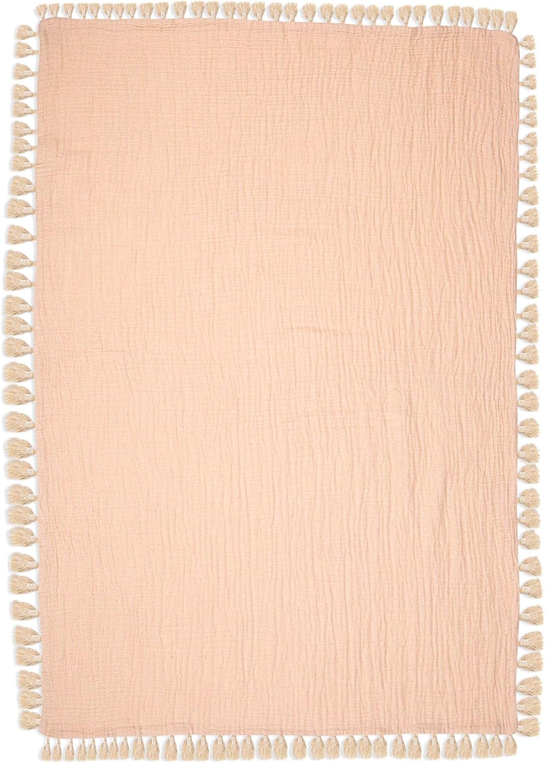 Crane Baby 6-Layer Muslin Swaddle Blanket Desert Rose 30x40 Inches