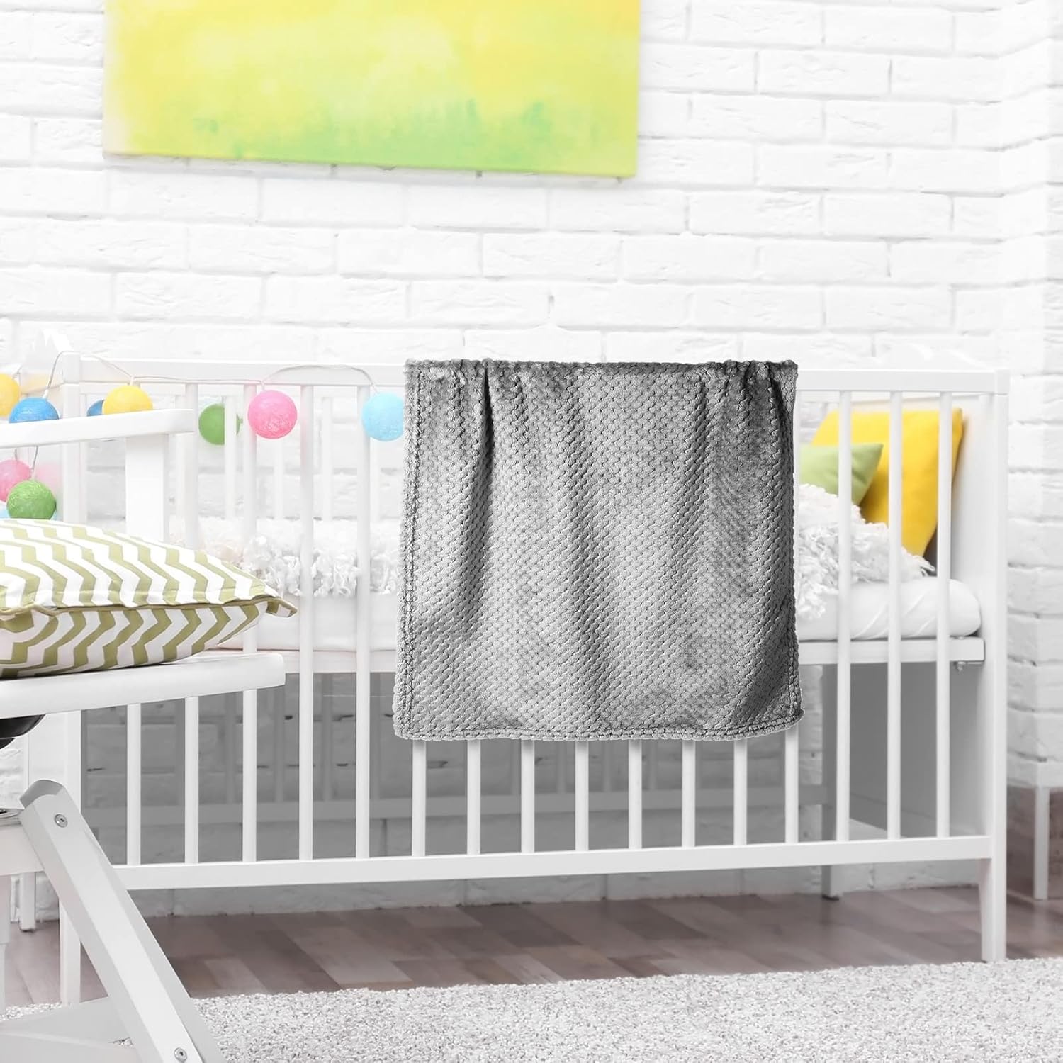 Kenning 4 Pcs Fuzzy Baby Blanket for Boys and Girls