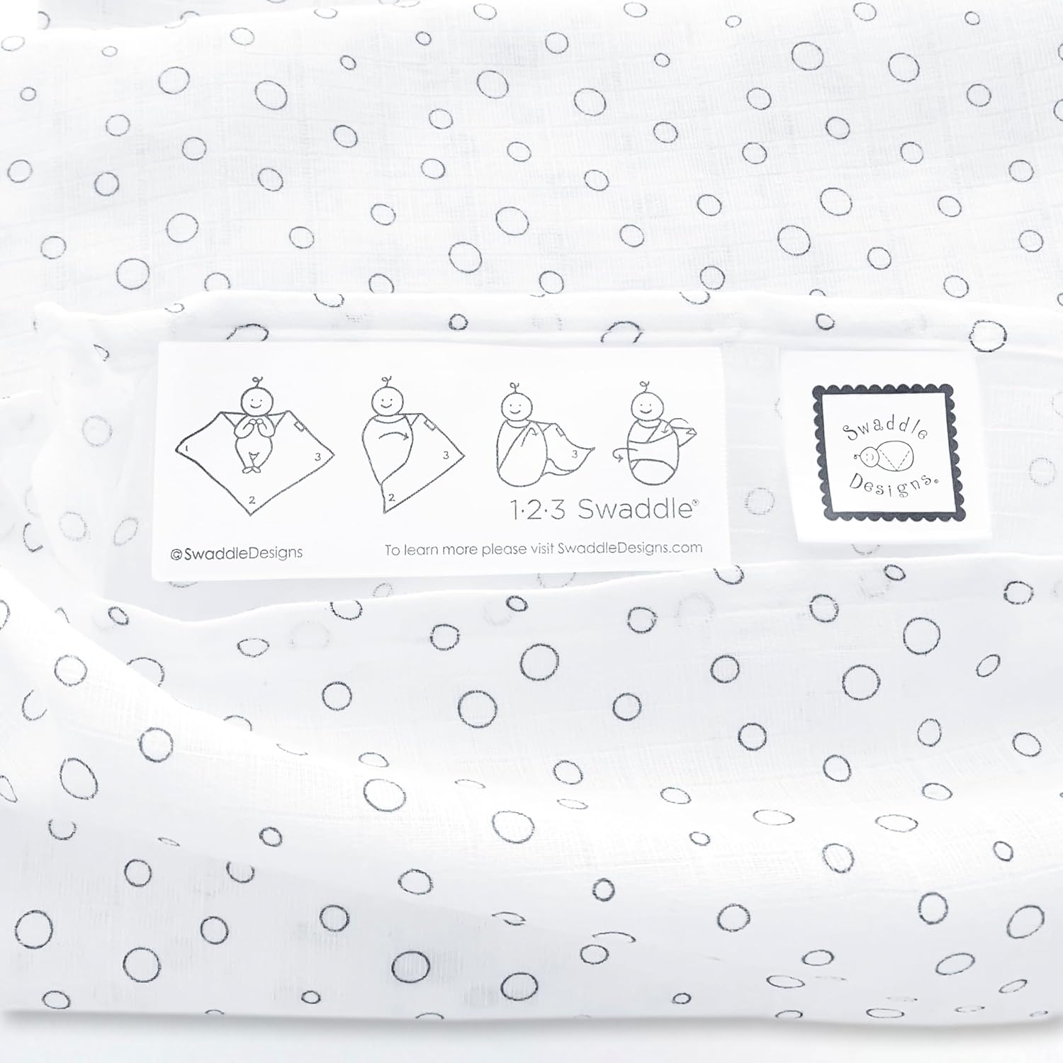SwaddleDesigns Marquisette Swaddling Blanket for Baby Boys Girls