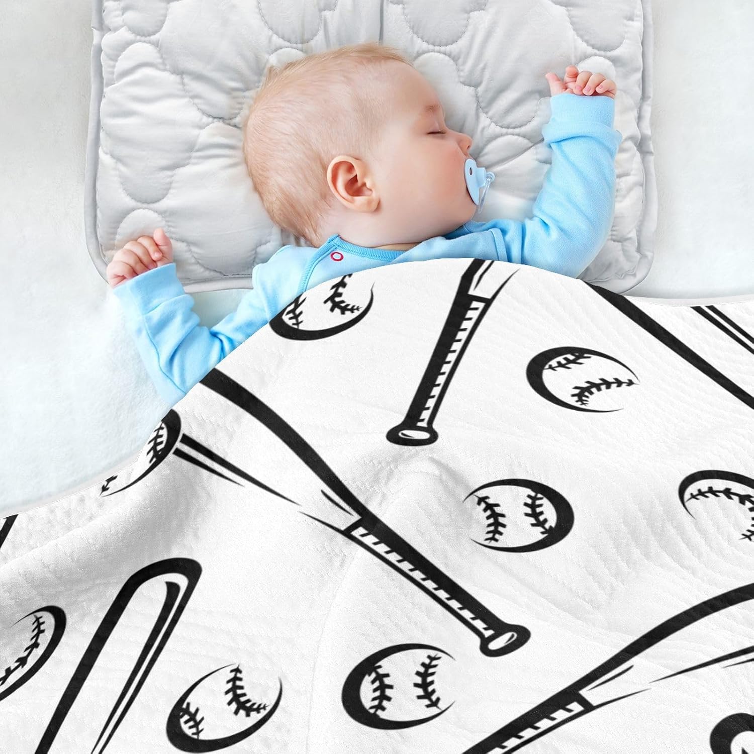 KICPOAY Soft Cotton Baby Swaddle Blanket for Boys Girls