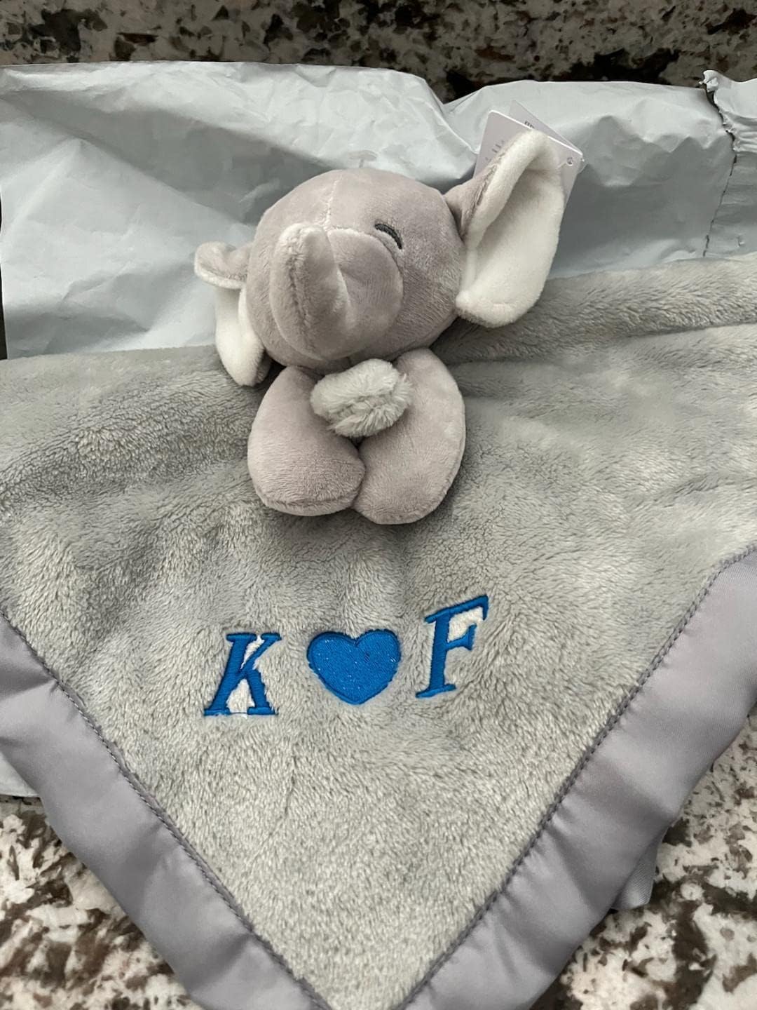 Personalized Baby Lovey Giraffe Security Blanket