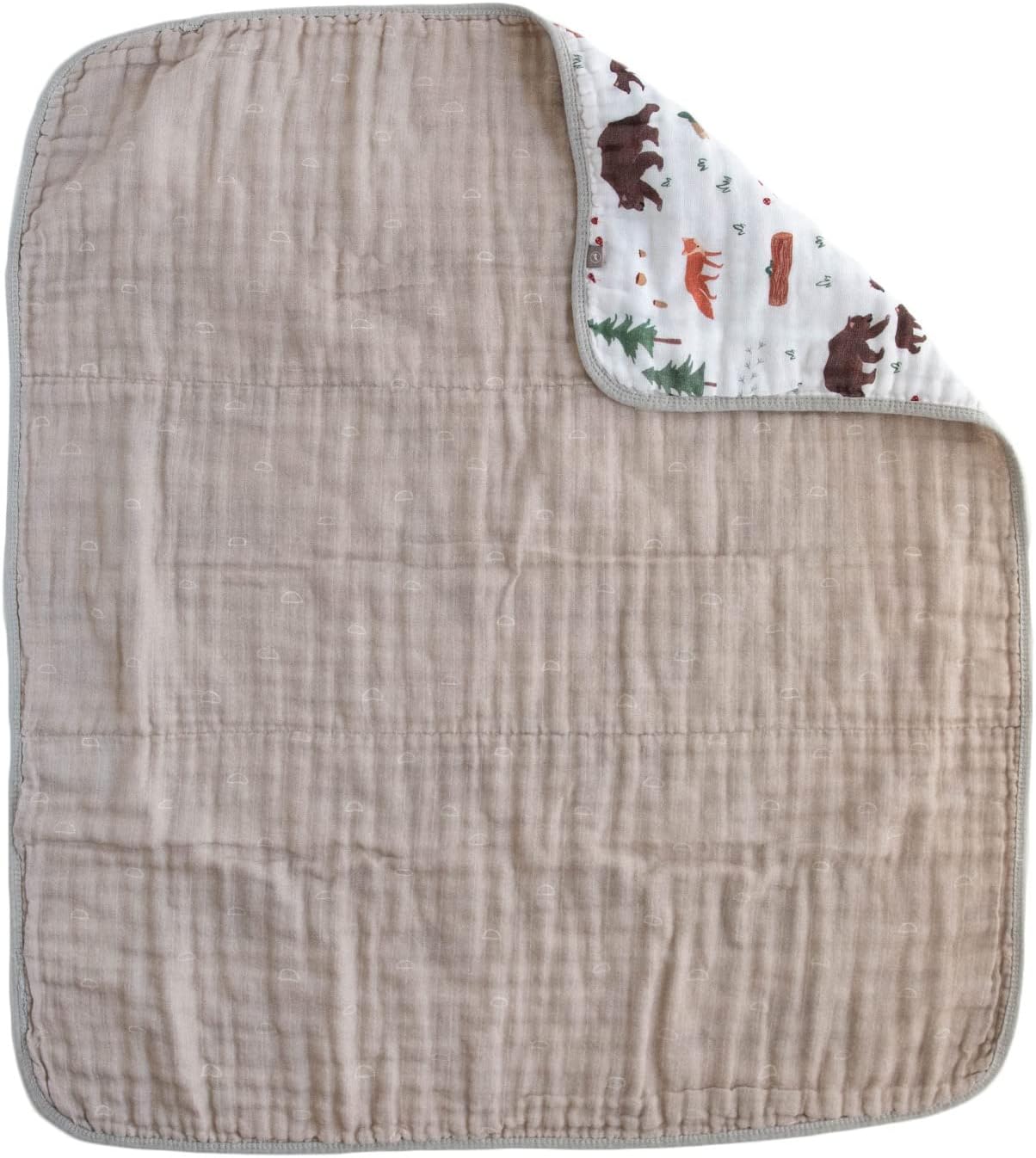 RED ROVR Organic Muslin Baby Blanket - Bear Buddies 30x40