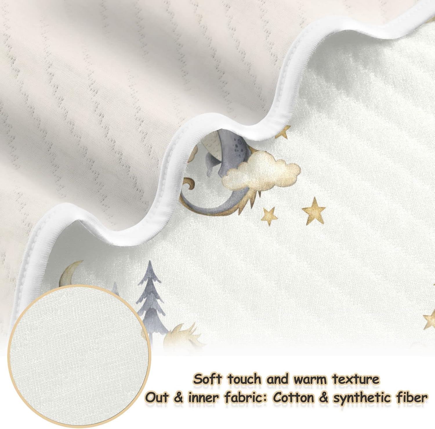 Dragon Baby Cotton Swaddle Blanket - 30x40 Inches Lightweight Soft Blanket for Infants