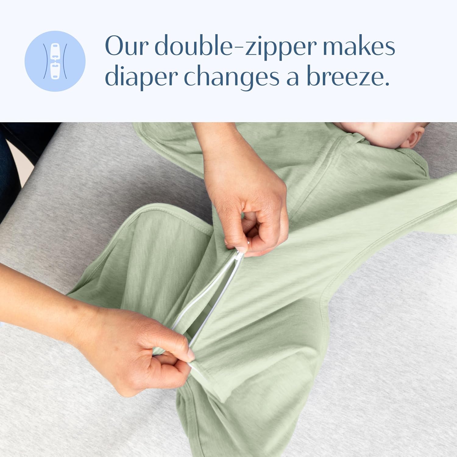 SleepingBaby Zipadee-Zip Transition Swaddle - 4-8 Month