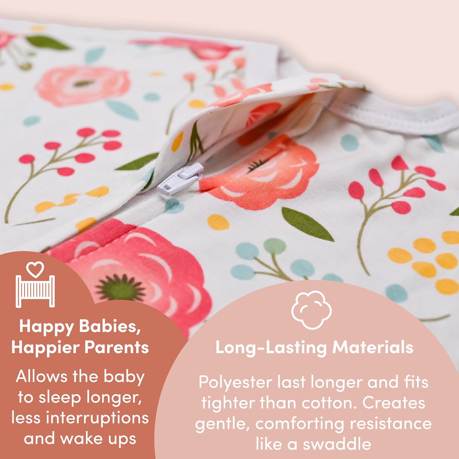 Sleeping Baby Zipadee-Zip Swaddle Snuggle Strap Set