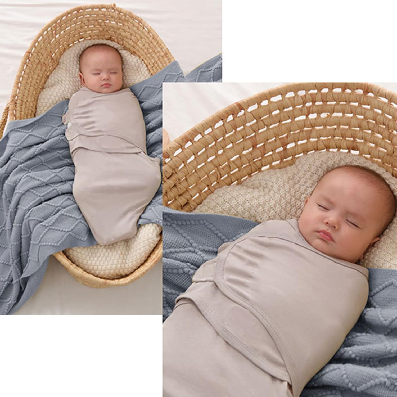 INSULAR Baby Sleep Sack 3 Pack Soft Cotton Swaddle Blankets