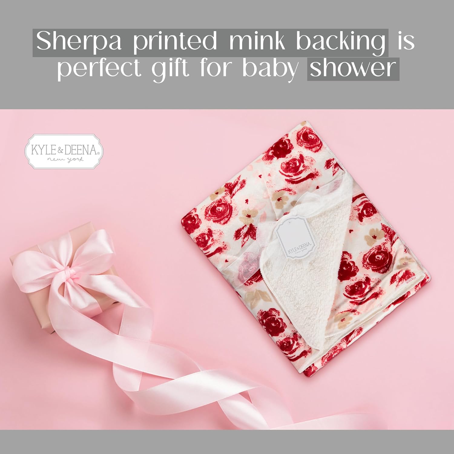 Baby Gear Soft Flower Print Blanket for Girl