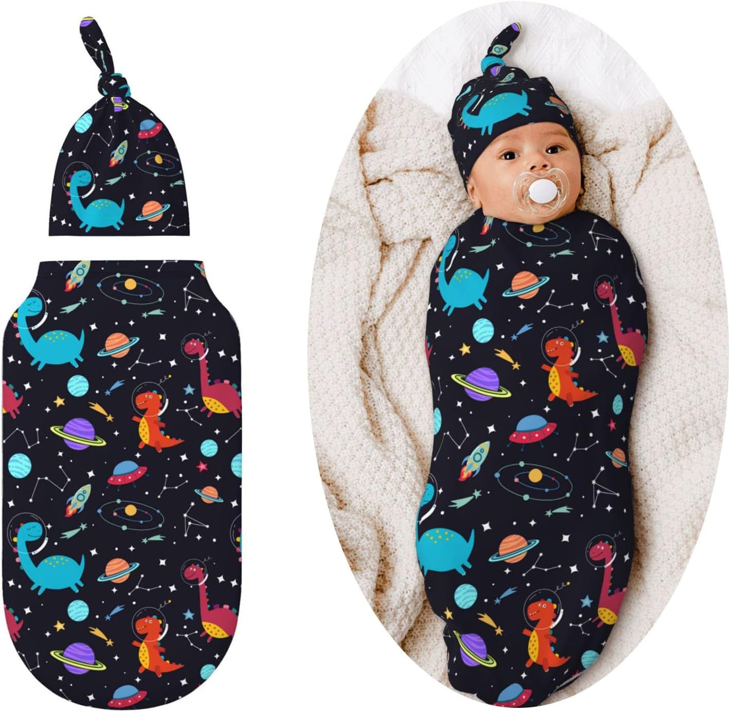 Dinosaur Swaddle Blanket for Newborn Baby Girls Boys 1