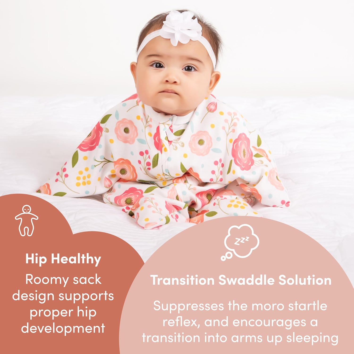 Sleeping Baby Zipadee-Zip Swaddle Snuggle Strap Set