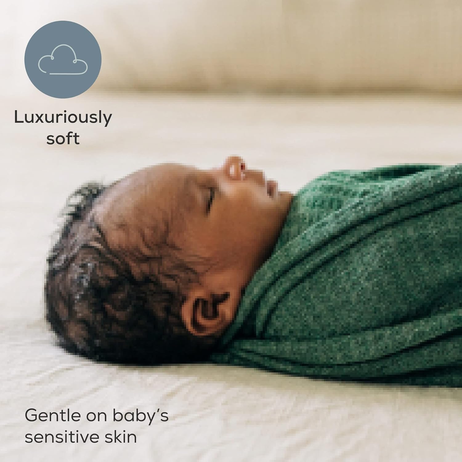 First Landings Newborn Swaddle Blankets - 3-Pack Gender Neutral 16x64