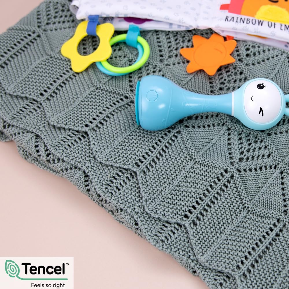 Little Dedi Hypoallergenic Blanket - 30x40 Inches Green Thermal-Regulating