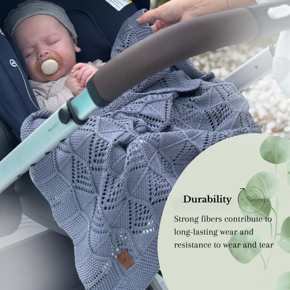 Little Dedi Hypoallergenic Blanket - 30x40 Inches Green Thermal-Regulating