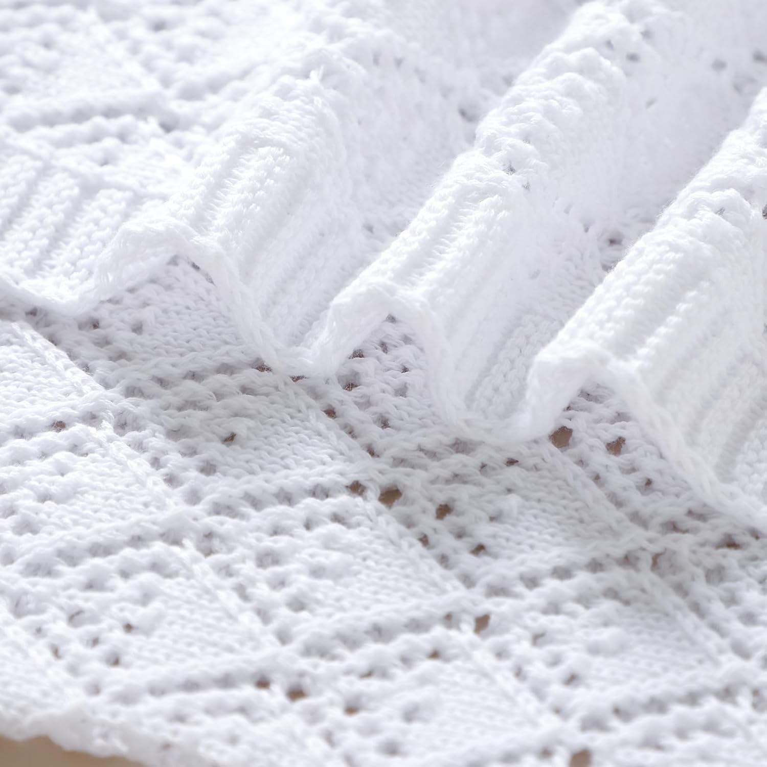 Neiwech Soft Cotton Swaddle Blanket 40x30 Inch