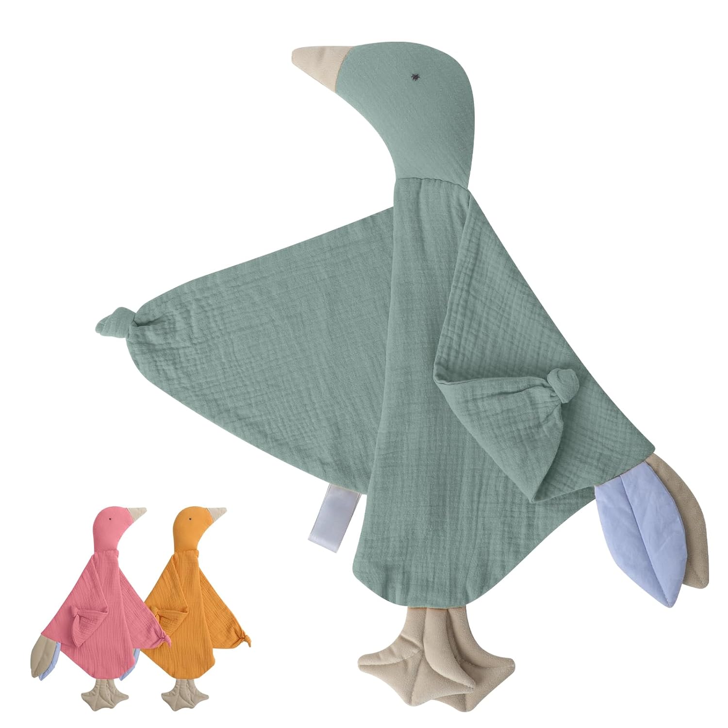 Knirose Muslin Cotton Goose Loveys for Baby Comfort