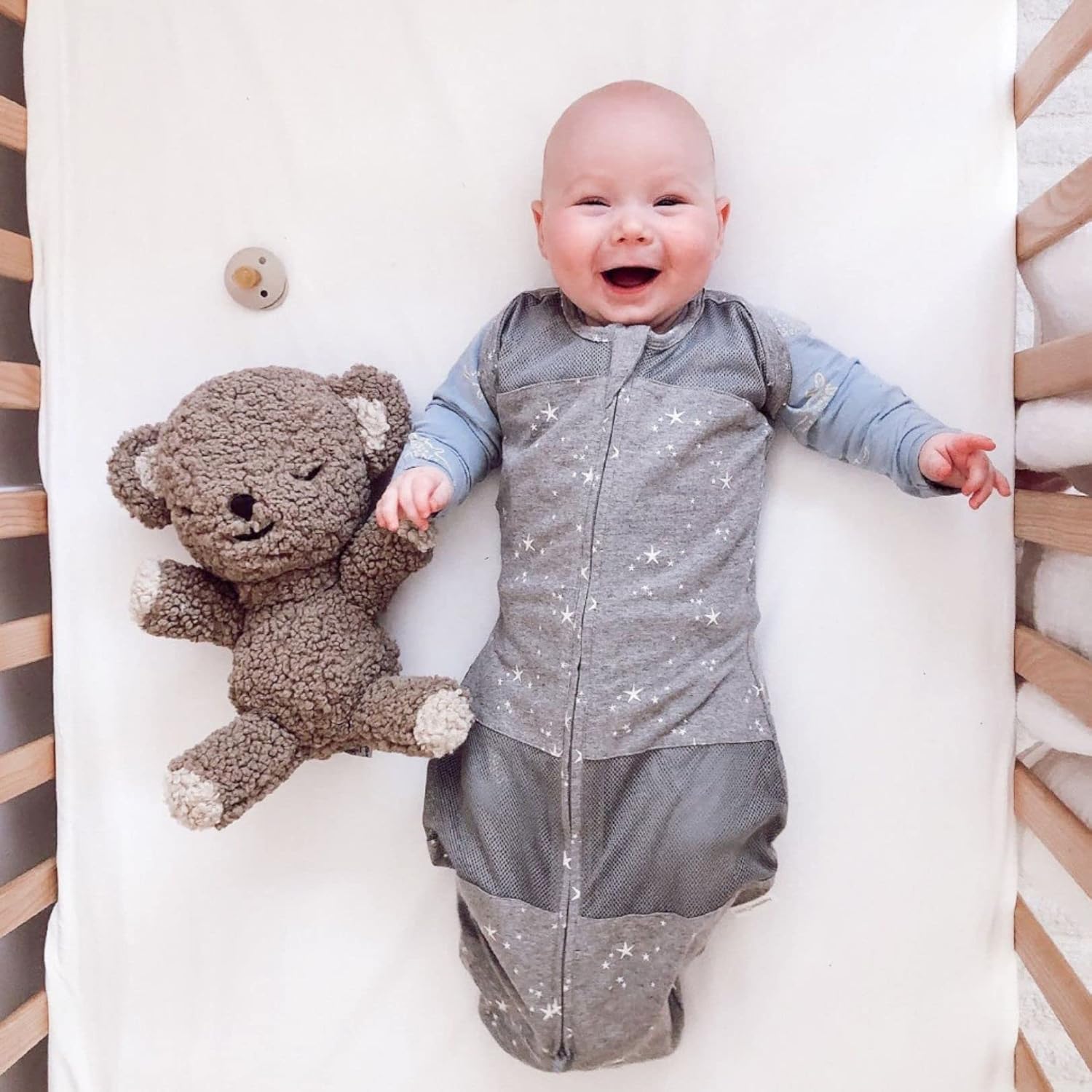 Happiest Baby Sleepea 5-Second Swaddle - Large Organic Cotton 1