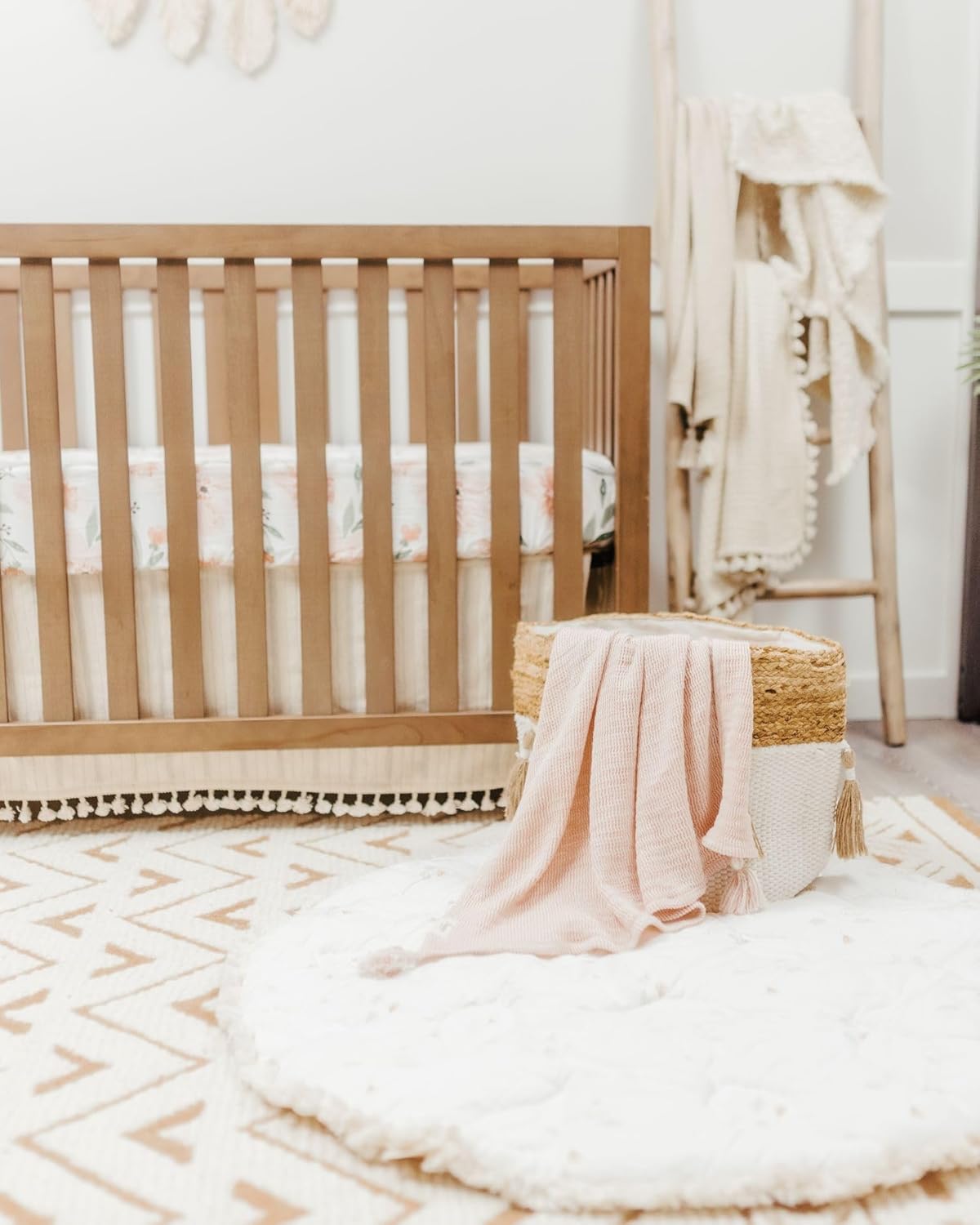 Crane Baby Dusty Rose Luxe Blanket - 36x36 Inches