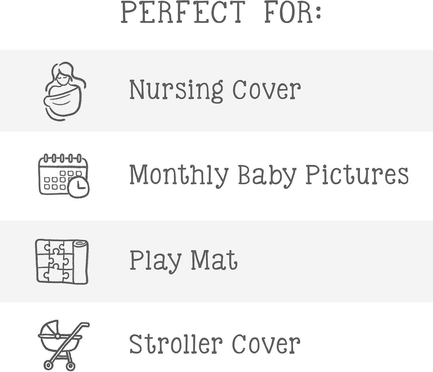 LOGOVISION Friends Baby Milestone Blanket 36x58