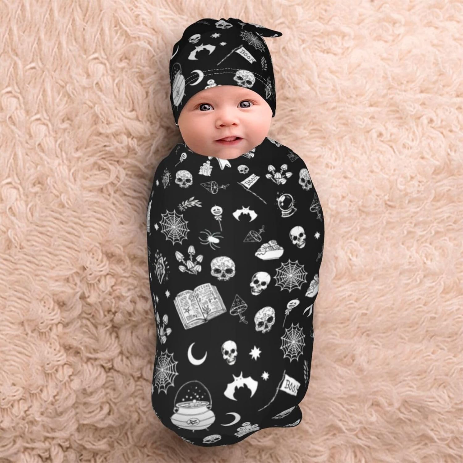 Gothic Swaddle Blanket for Baby Newborn