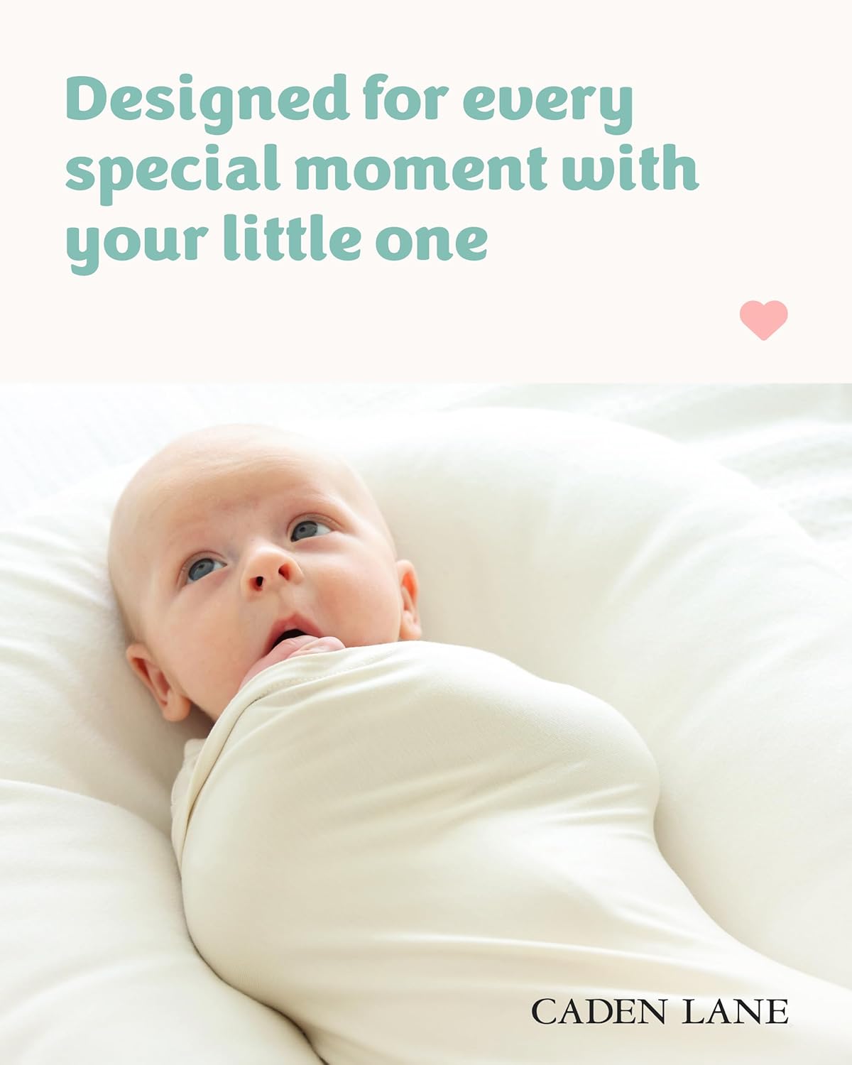 Caden Lane Oat Beige Bamboo Swaddle Blanket