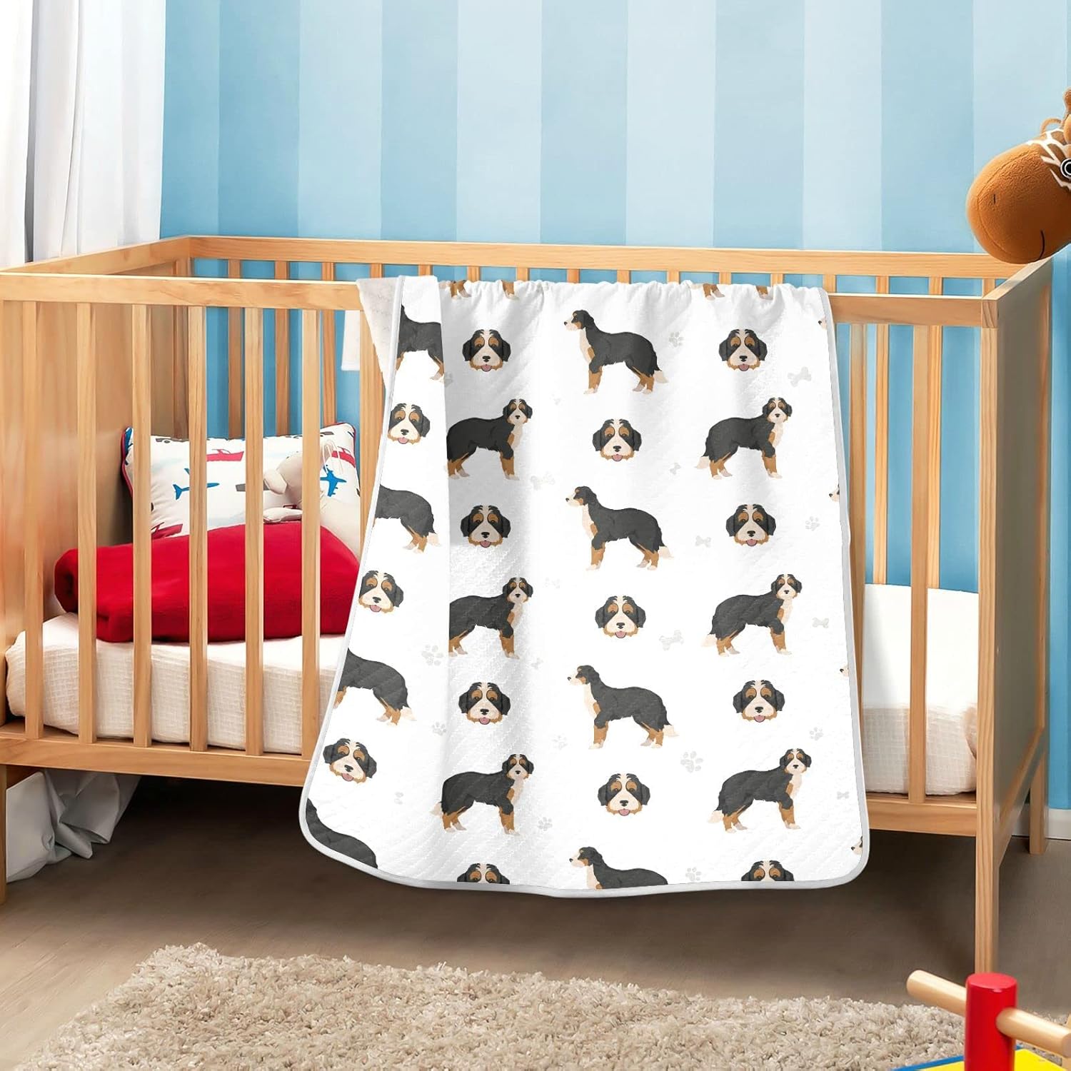 Soft Cotton Swaddling Blanket for Babies and Pets 30X40 in