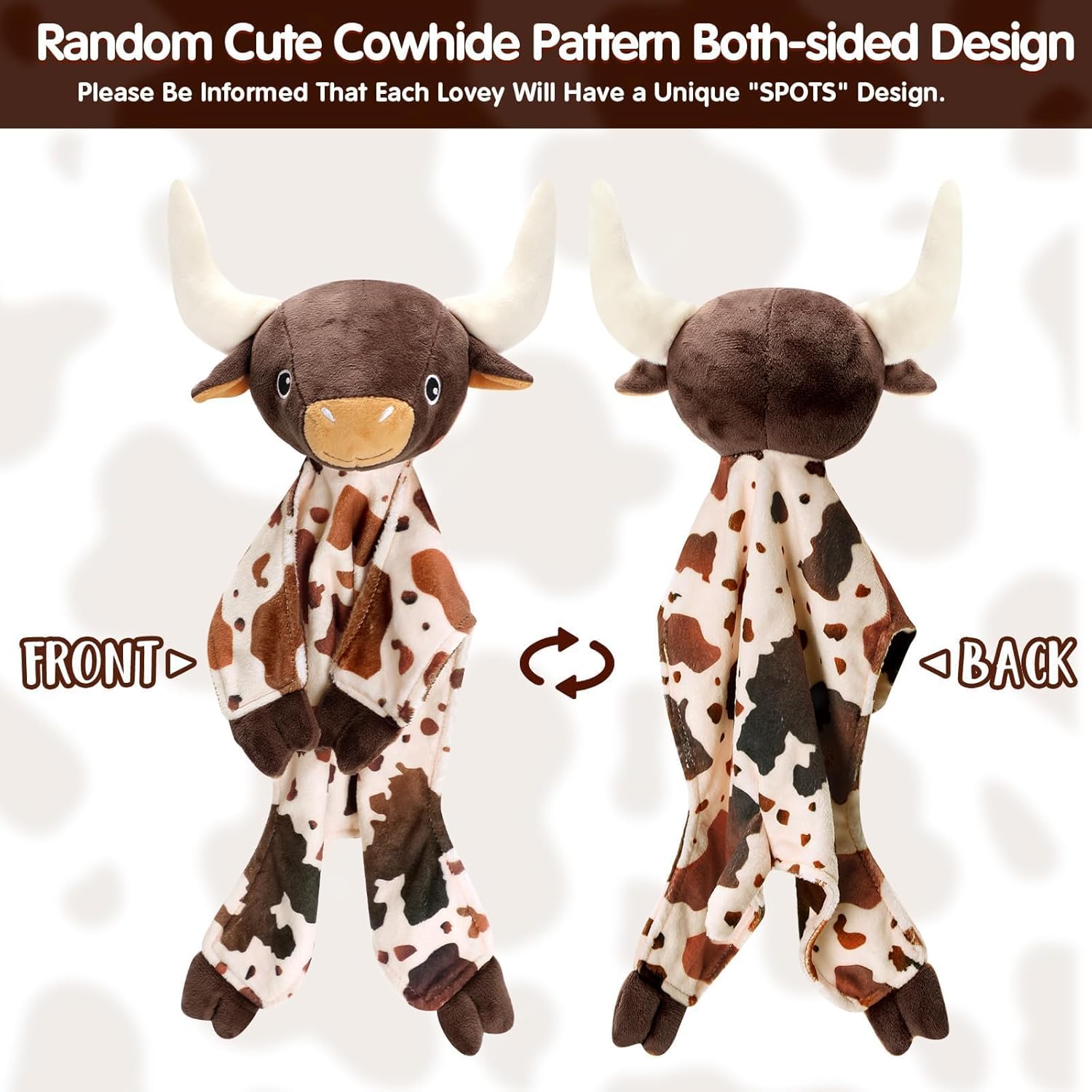 Gicoherero Longhorn Baby Security Blanket