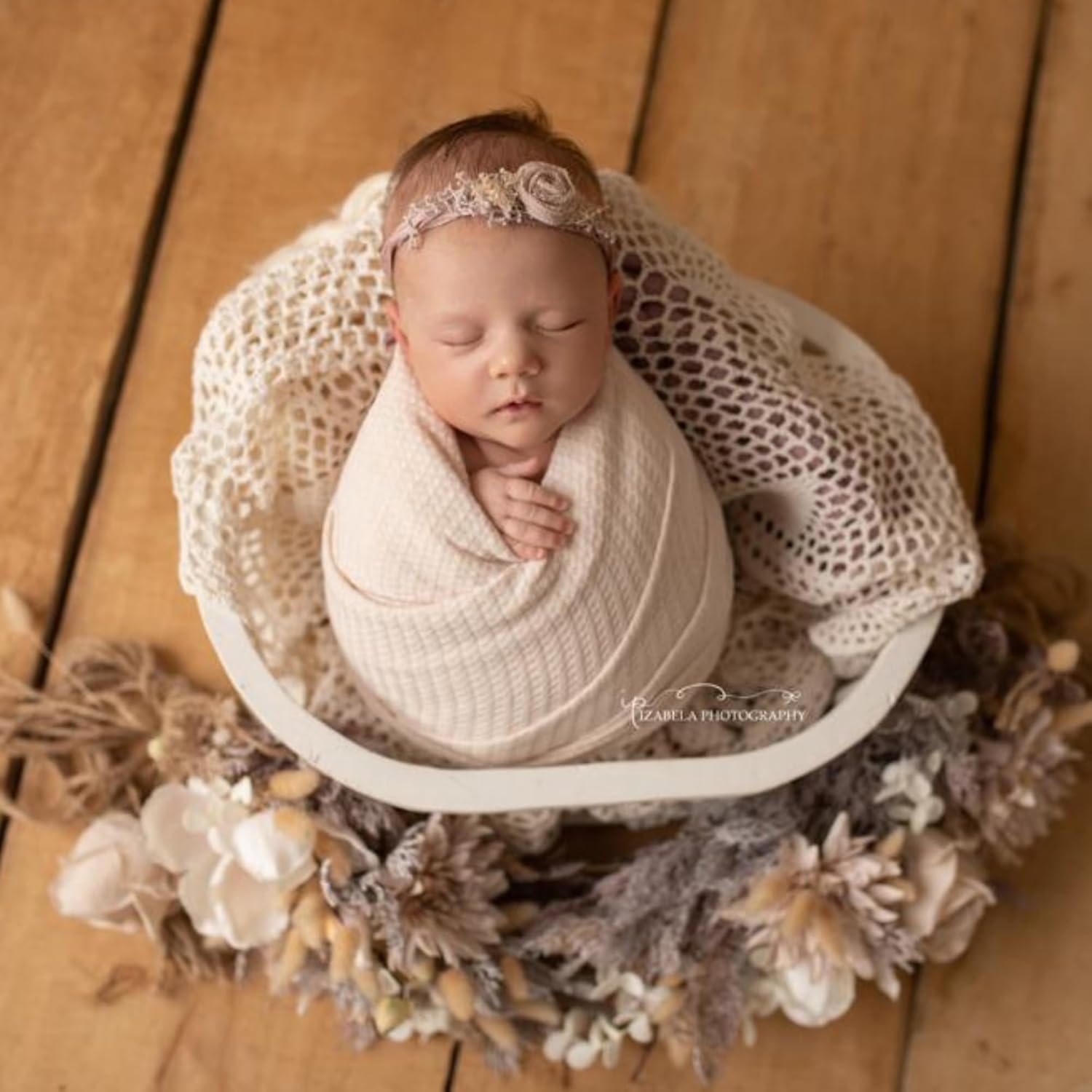 Twinkle Nest Baby Wrap - Newborn Photography Prop Beige