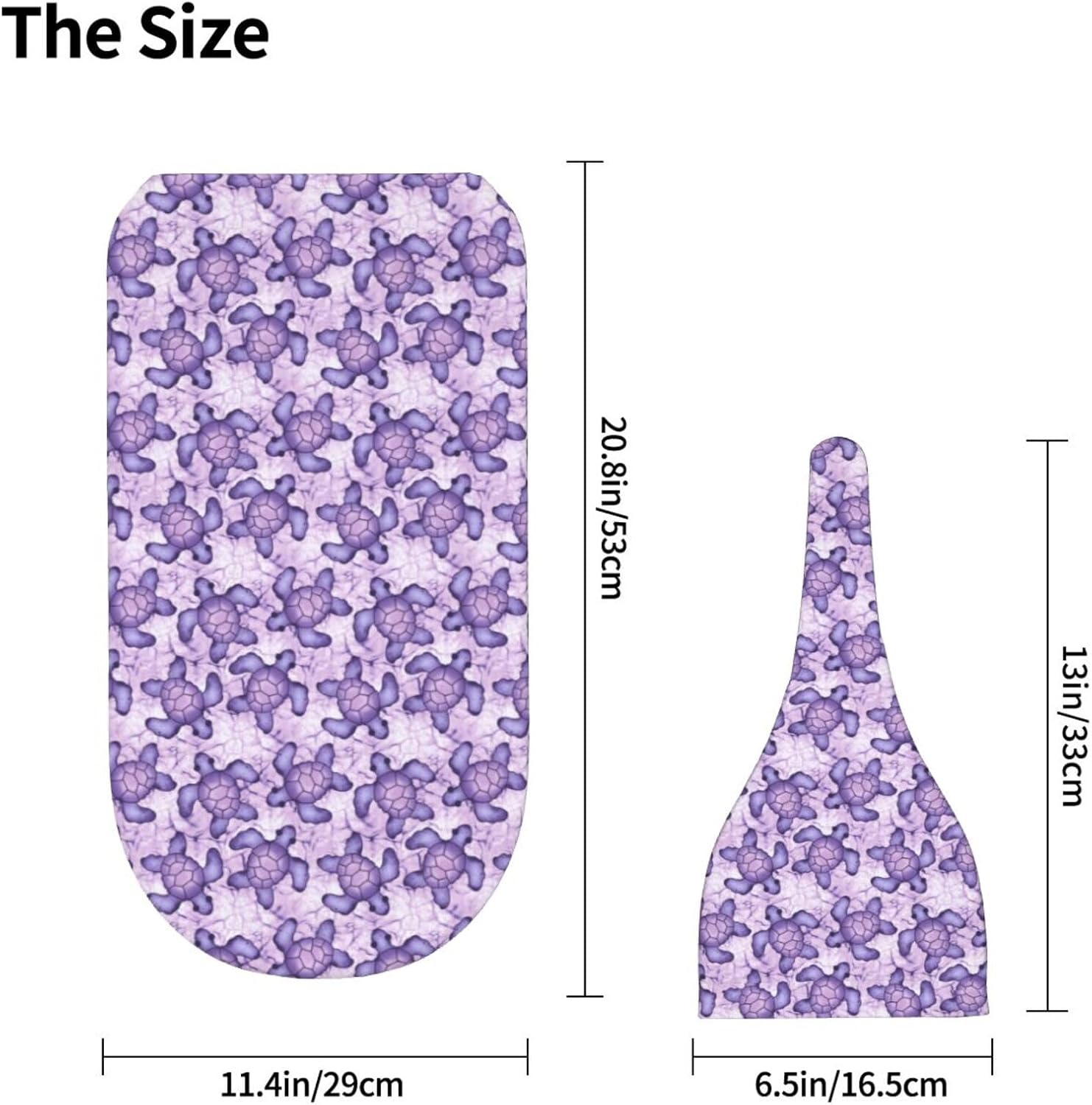 Muishi Purple Sea Turtle Swaddle Blanket Hat Set