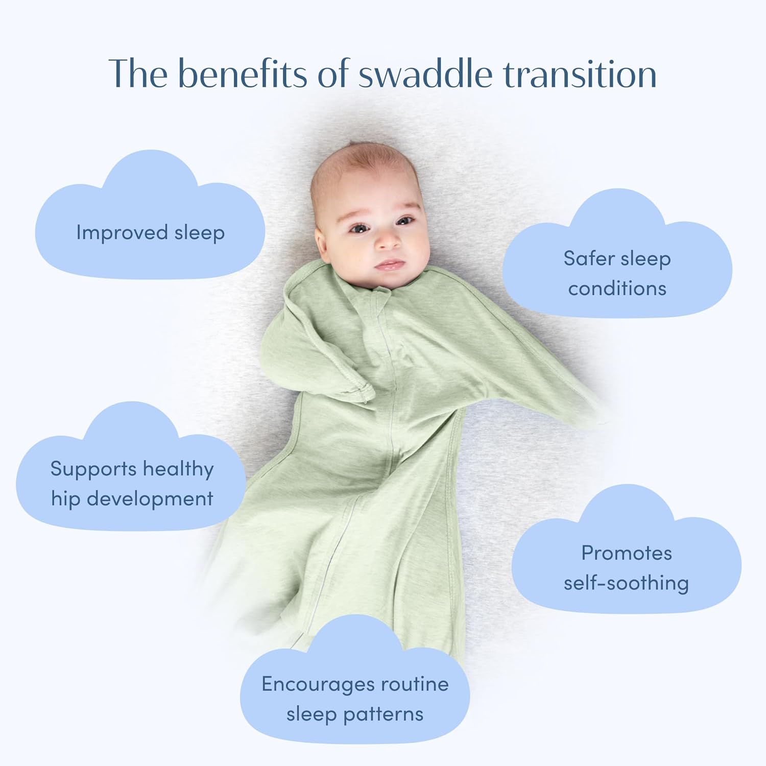 SleepingBaby Zipadee-Zip Transition Swaddle - 4-8 Month