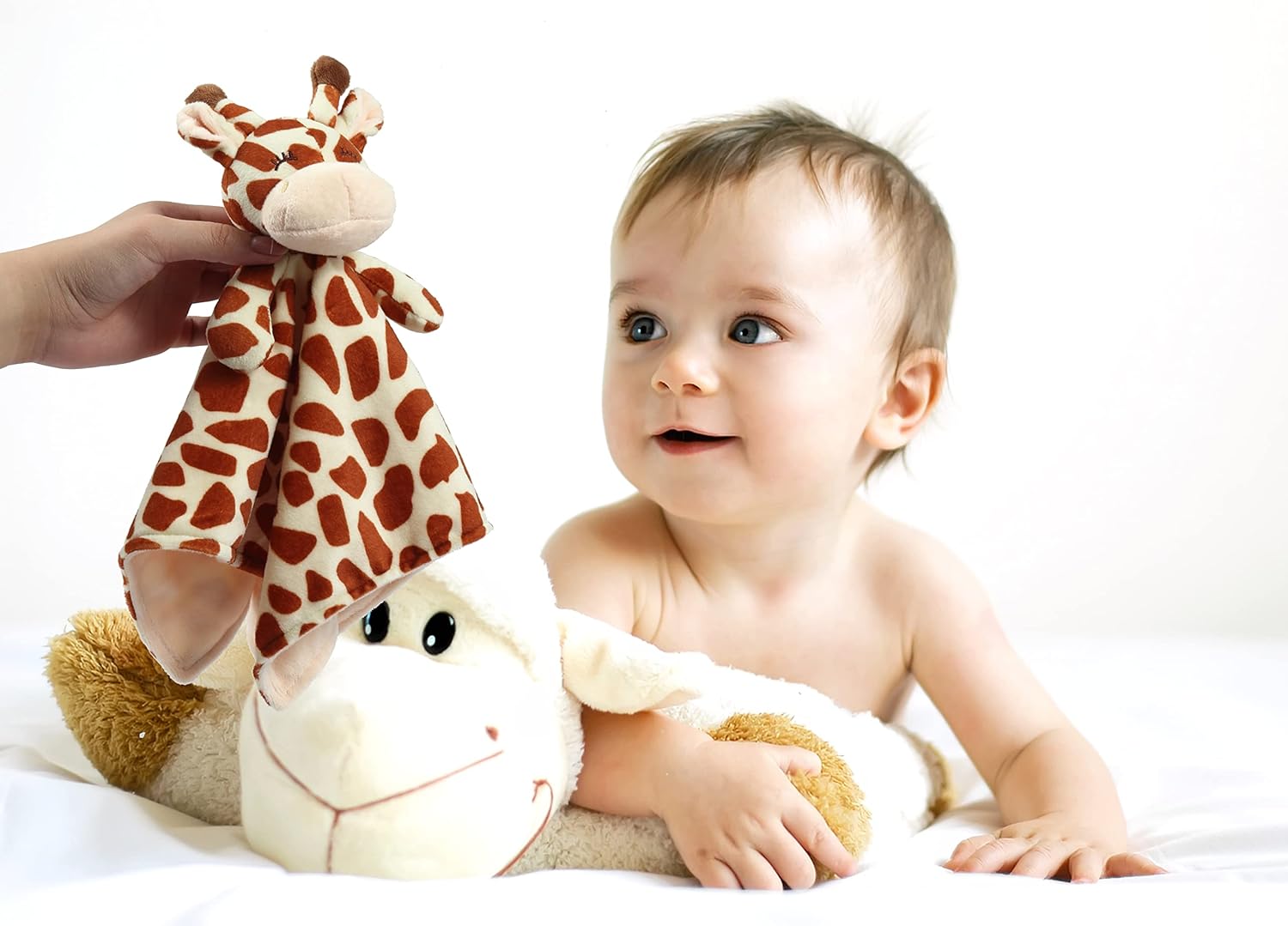 CREVENT Soft Plush Giraffe Security Blanket for Kids
