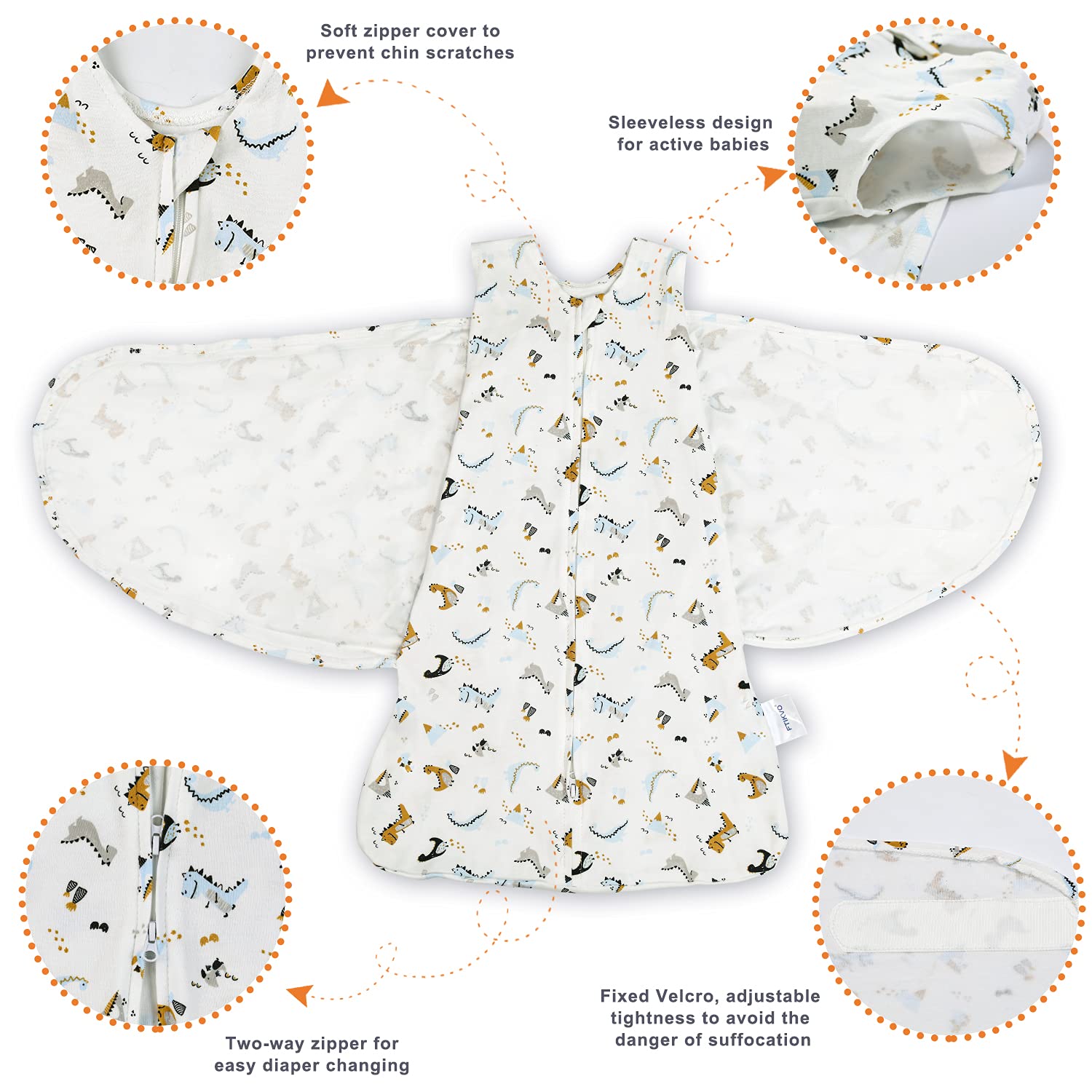 Ftikvo Swaddle Blanket for Newborn Baby 3-6 Months