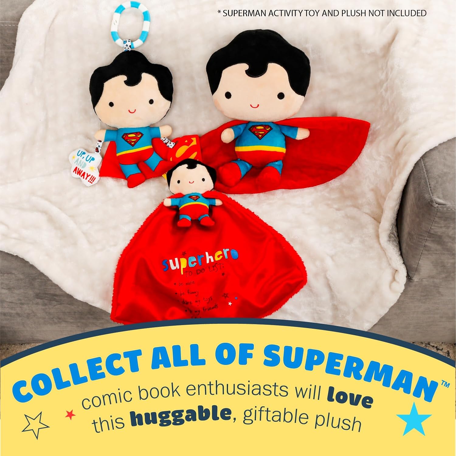 Kids Preferred DC Comics Superman Lovey Security Blanket 1
